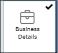 Business Detail (व्यवसाय विवरण) बटन