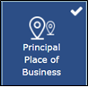 Principal Place of Business (व्यापार का मुख्य केंद्र) बटन