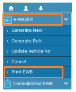 How to Generate e waybill, step 2