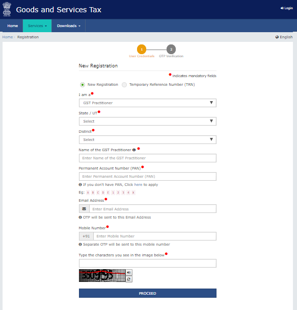 how to register for gst, step 4