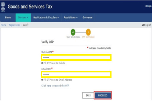 GST Registration Process , step 15